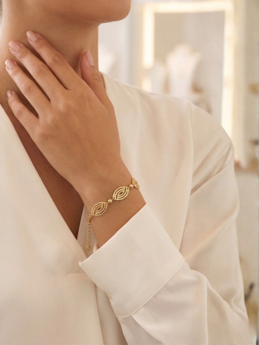 Pulseira Realeza | Ouro 18k ou Prata 925