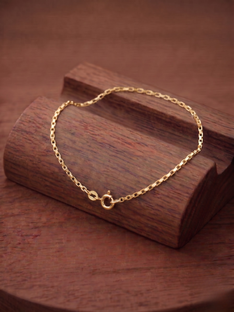 Pulseira Elo Tijolinho Joias Banhada design clássico e refinado