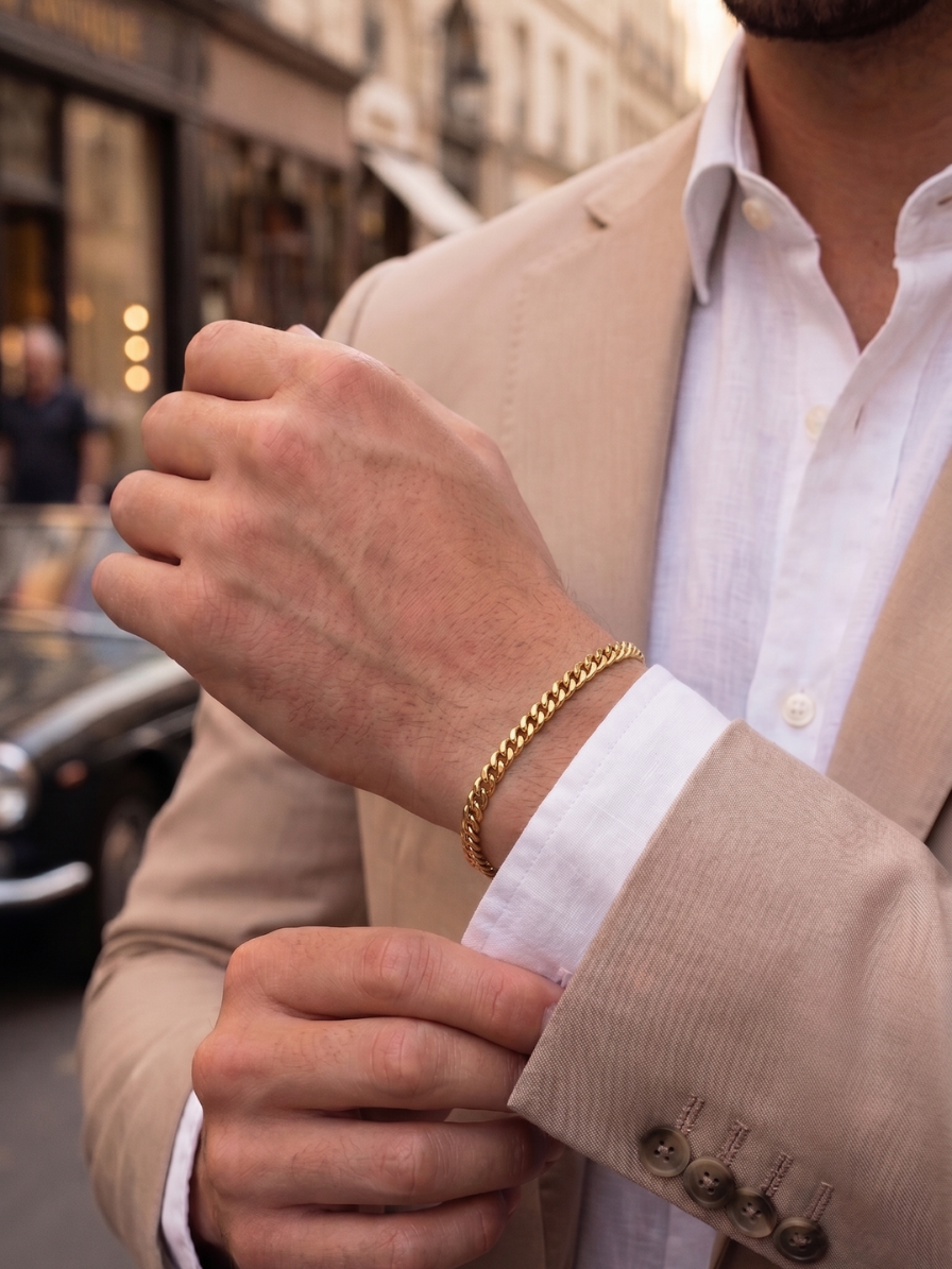 Pulseira Grumet Semi Joias design clássico e refinado
