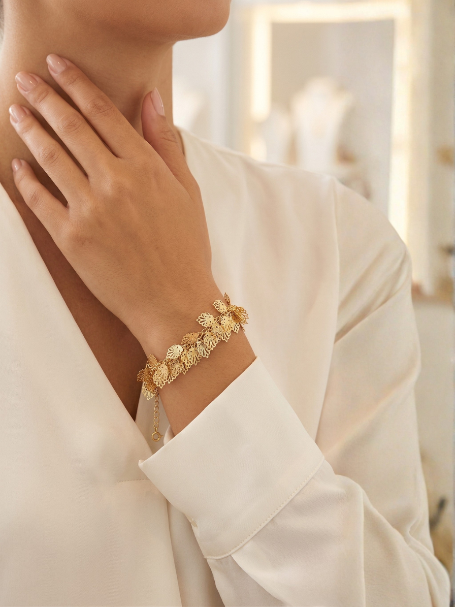 Pulseira Pétala um toque sofisticado e deslumbrante com design clássico