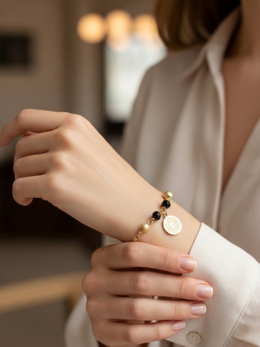 Pulseira Pai Nosso um toque sofisticado e deslumbrante com design clássico