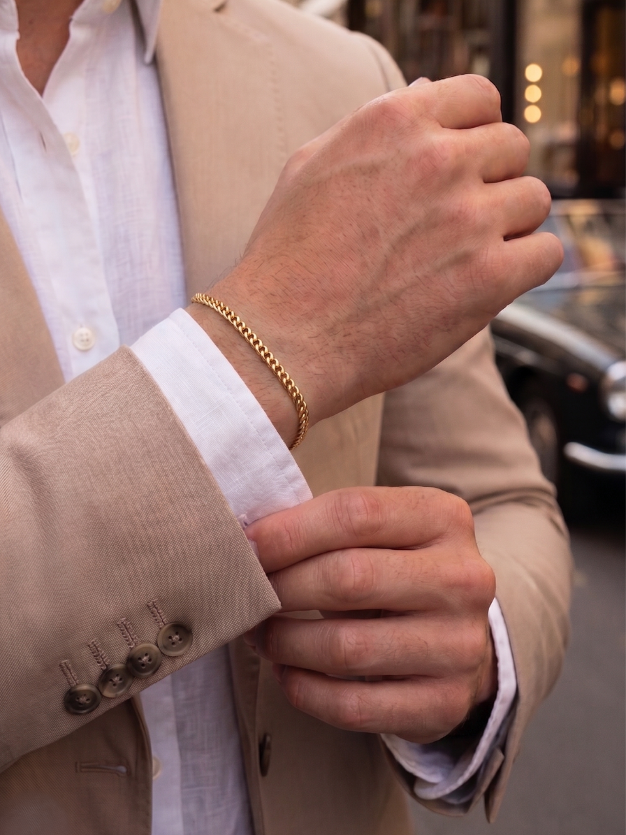 Pulseira Grumet  Joias Banhada design clássico e refinado