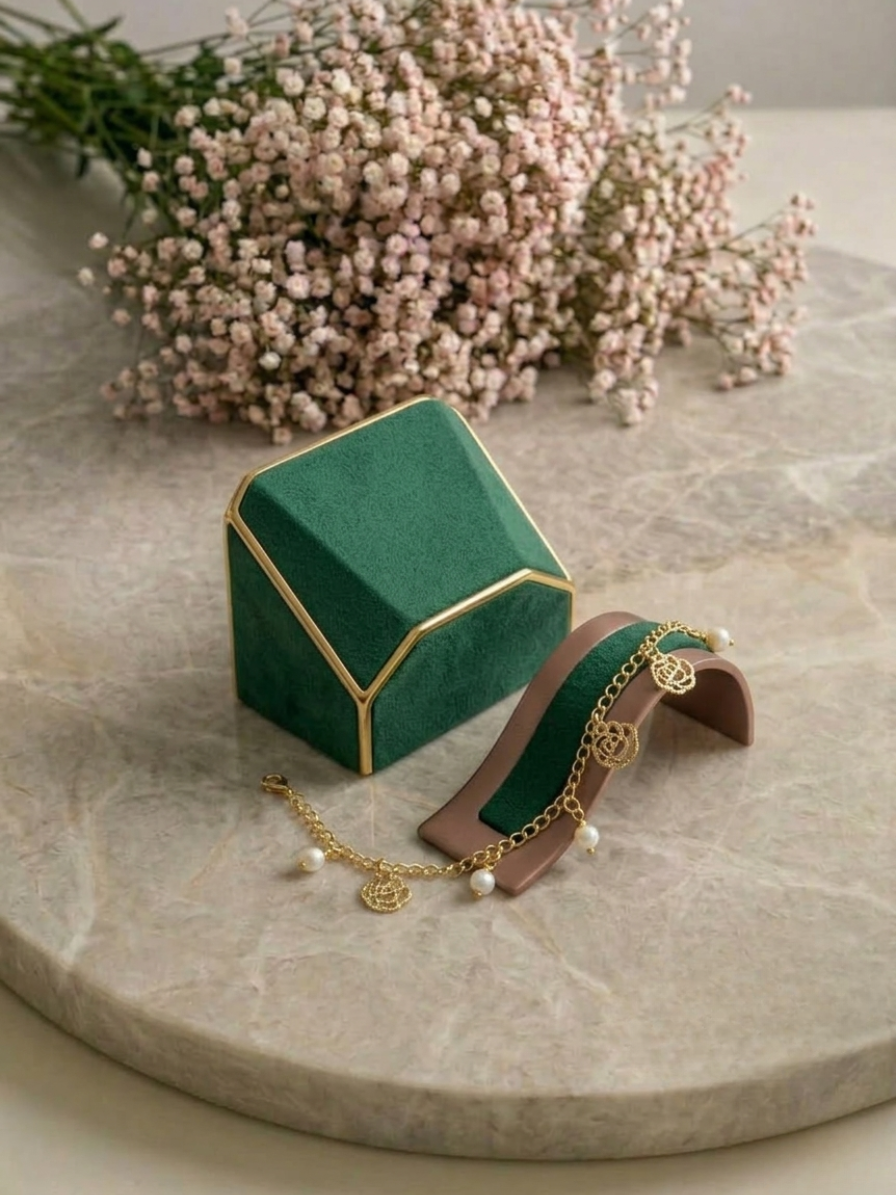 Pulseira Rosas Vazadas | Ouro 18k ou Prata 925