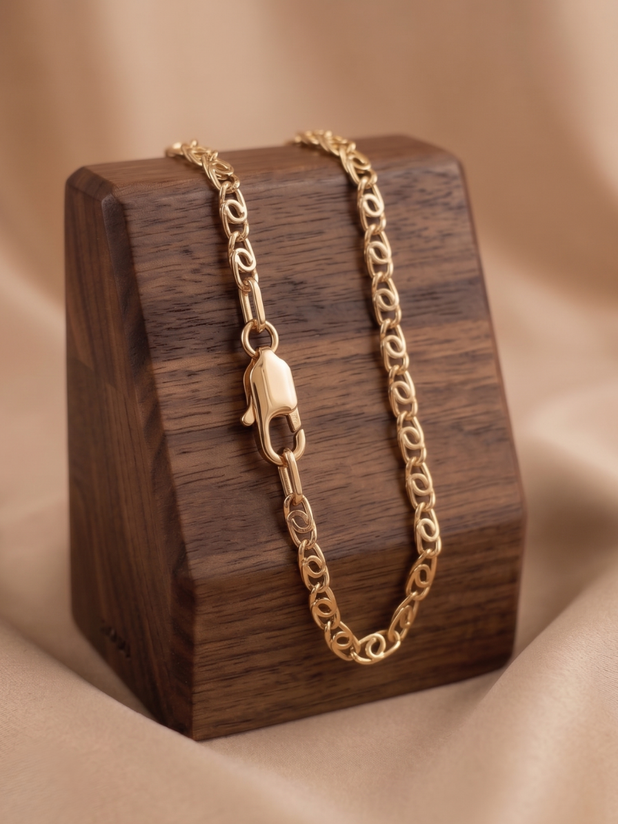 Pulseira Piastrine  Joias Banhada design clássico e refinado