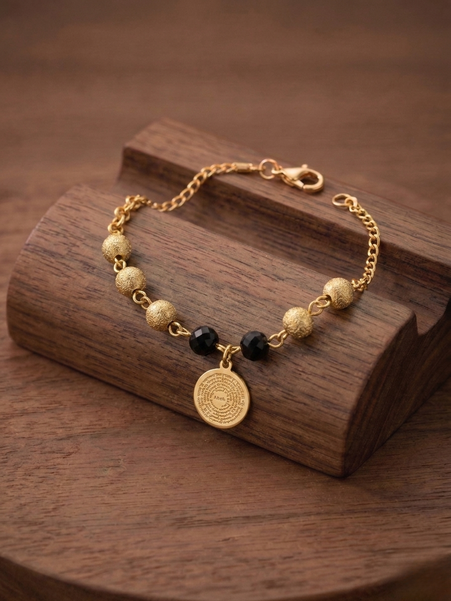Pulseira Pai Nosso um toque sofisticado e deslumbrante com design clássico