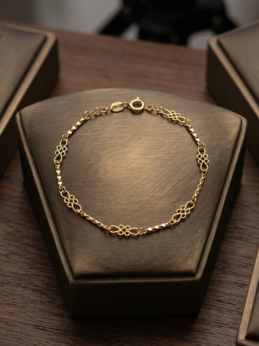 Pulseira Arabesco um toque sofisticado e deslumbrante com design clássico - frente