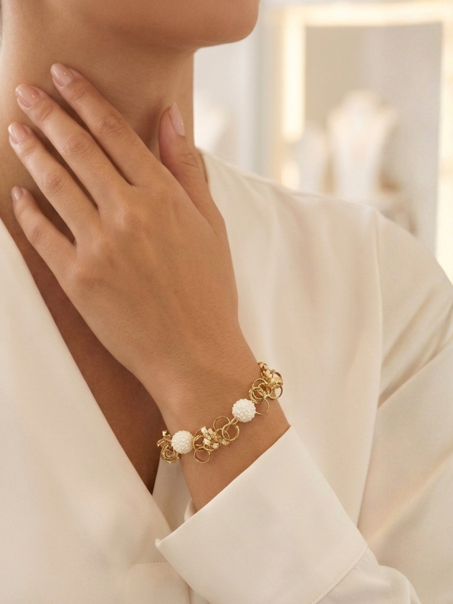 Pulseira Elos & Perla um toque sofisticado e deslumbrante com design clássico