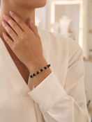 Trocar imagem Pulseira Ônix Fina um toque sofisticado e deslumbrante com design clássico 2